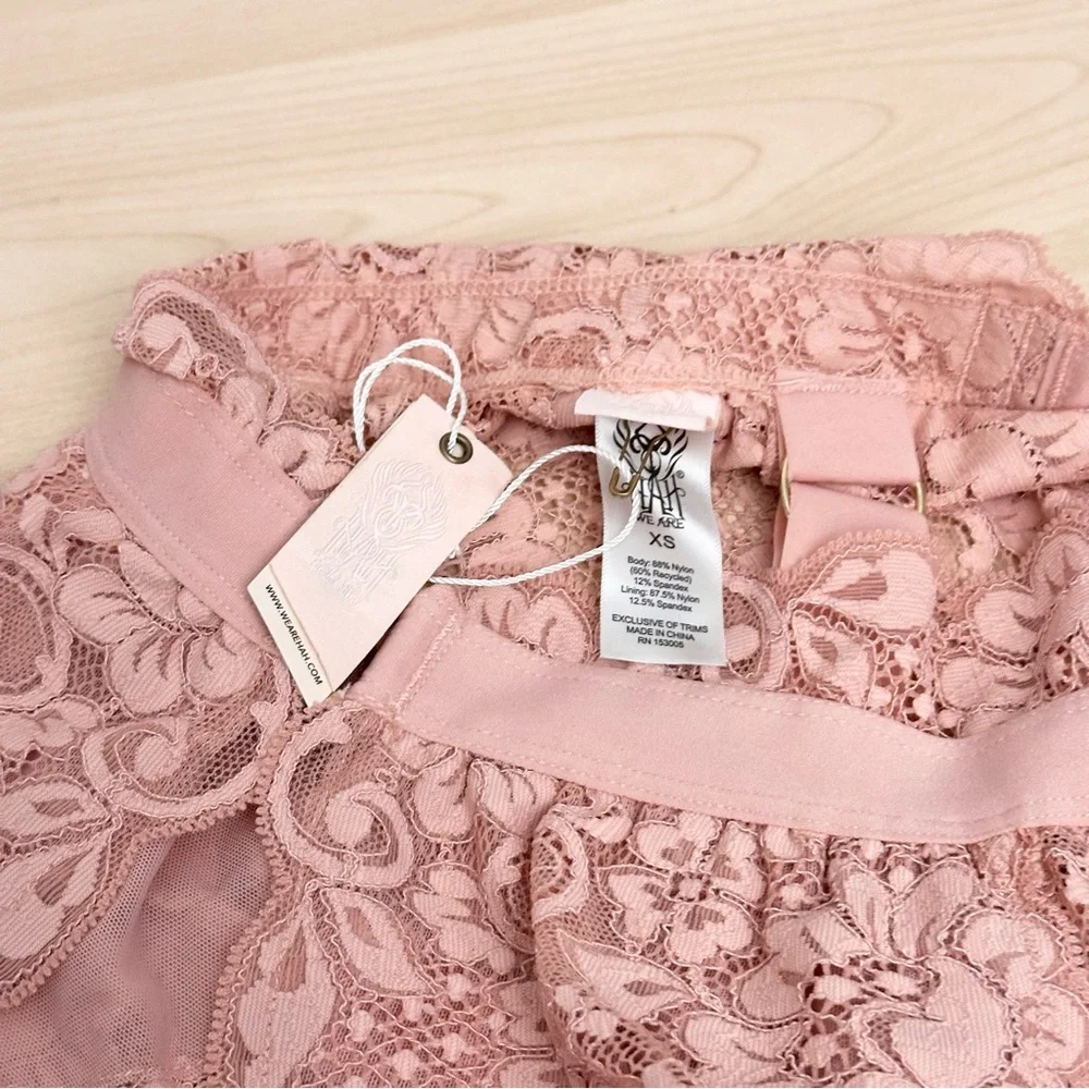 We Are HAH 2pc. Set Got Ur Back Bra & Spin Me Panty In Cooper Rose Size XS